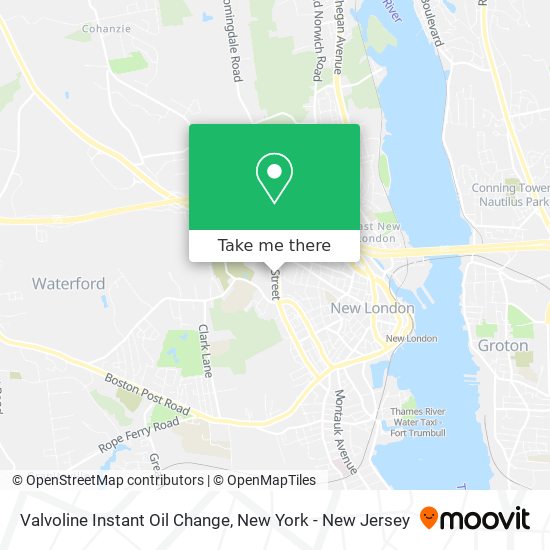 Mapa de Valvoline Instant Oil Change