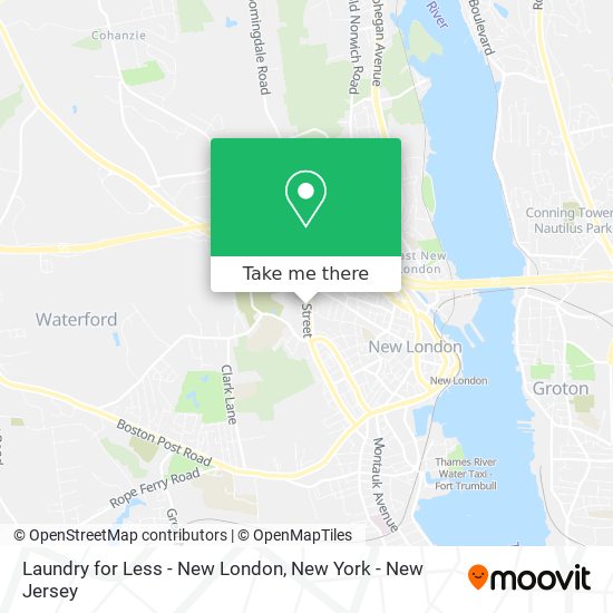 Mapa de Laundry for Less - New London