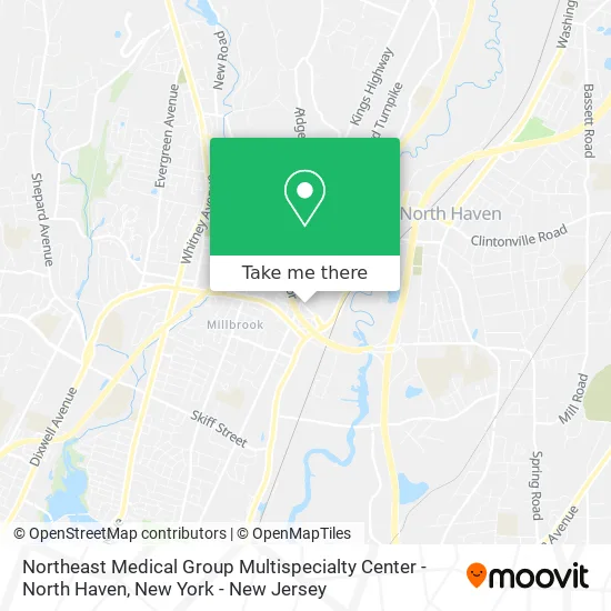 Northeast Medical Group Multispecialty Center - North Haven map