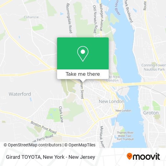 Girard TOYOTA map