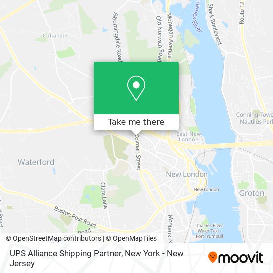 Mapa de UPS Alliance Shipping Partner