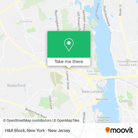 H&R Block map