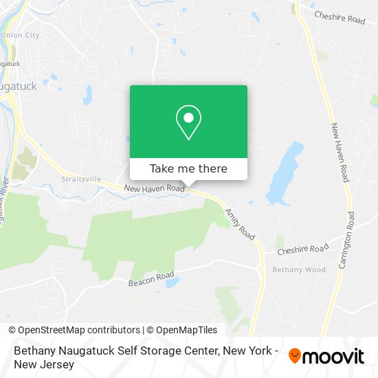 Bethany Naugatuck Self Storage Center map