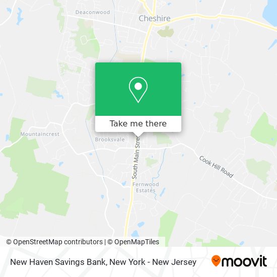 Mapa de New Haven Savings Bank