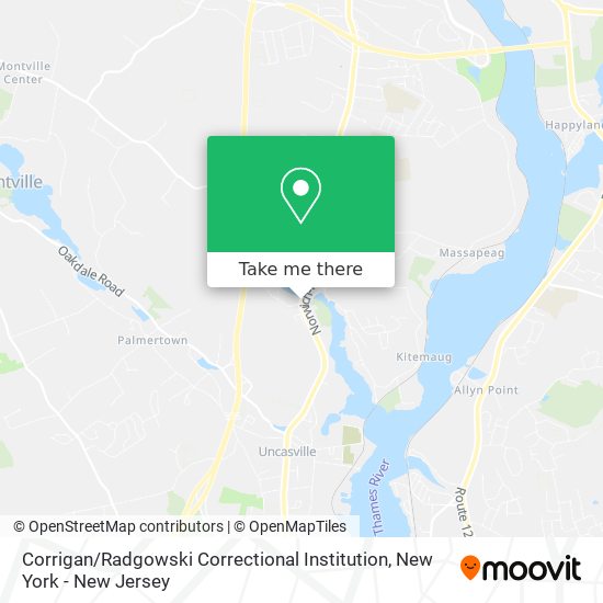 Corrigan / Radgowski Correctional Institution map