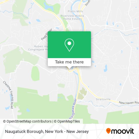 Mapa de Naugatuck Borough