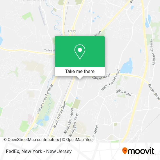 FedEx map