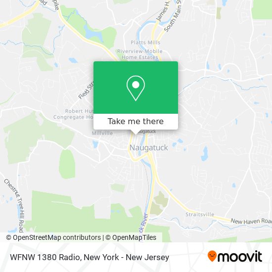 WFNW 1380 Radio map