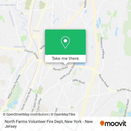 North Farms Volunteer Fire Dept map