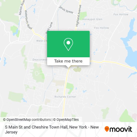 Mapa de S Main St and Cheshire Town Hall