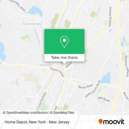 Home Depot map