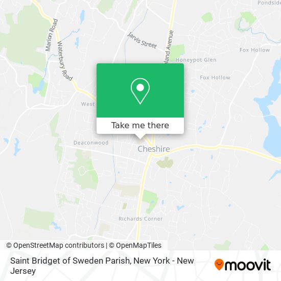 Saint Bridget of Sweden Parish map