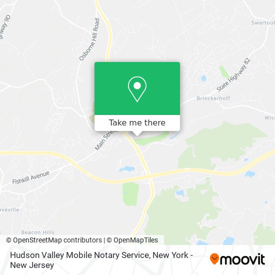 Hudson Valley Mobile Notary Service map