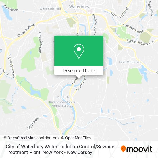 City of Waterbury Water Pollution Control / Sewage Treatment Plant map