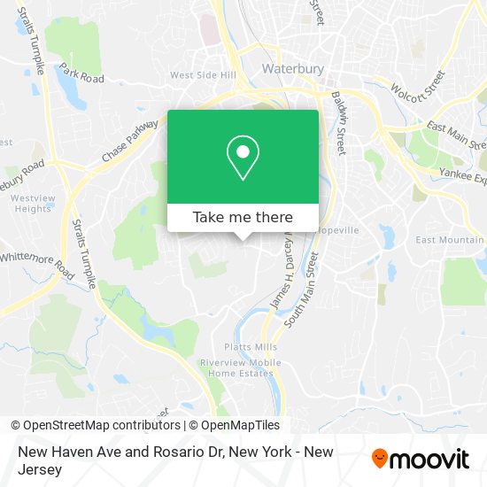New Haven Ave and Rosario Dr map