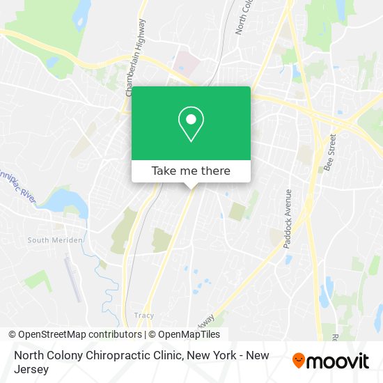 North Colony Chiropractic Clinic map