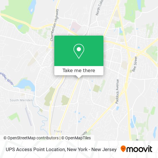 UPS Access Point Location map