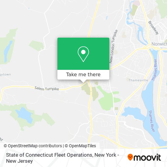 Mapa de State of Connecticut Fleet Operations