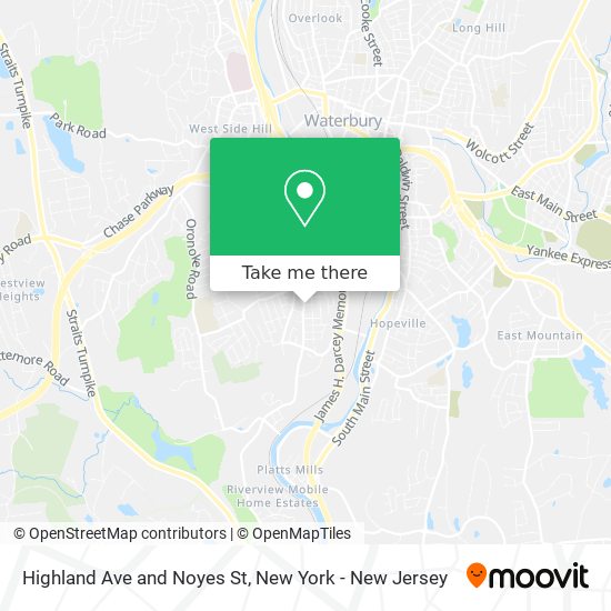Mapa de Highland Ave and Noyes St