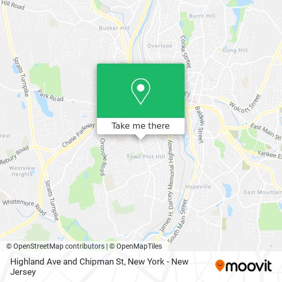 Mapa de Highland Ave and Chipman St
