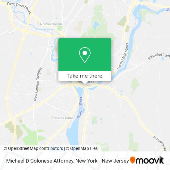 Michael D Colonese Attorney map
