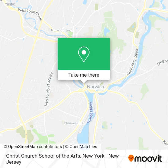 Christ Church School of the Arts map