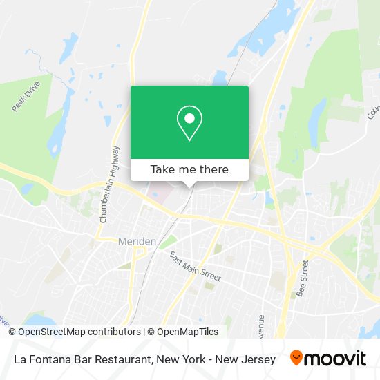 Mapa de La Fontana Bar Restaurant