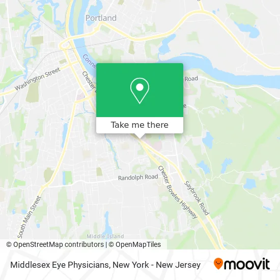 Middlesex Eye Physicians map
