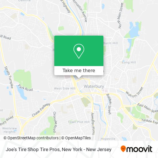 Mapa de Joe's Tire Shop Tire Pros