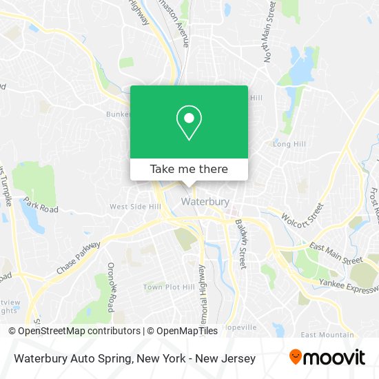 Waterbury Auto Spring map