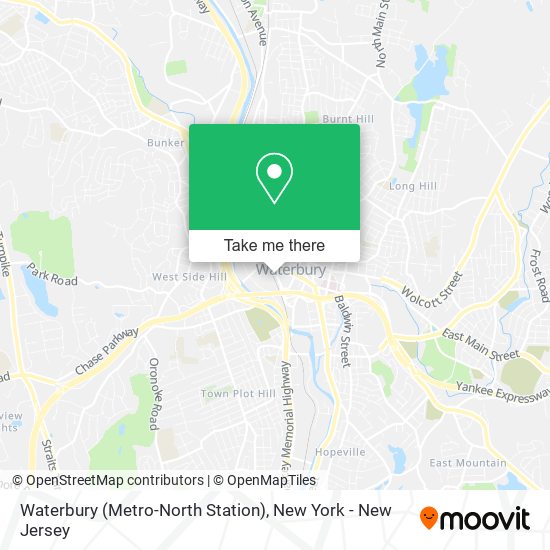 Waterbury (Metro-North Station) map