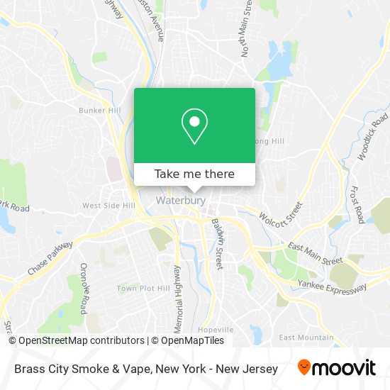 Mapa de Brass City Smoke & Vape