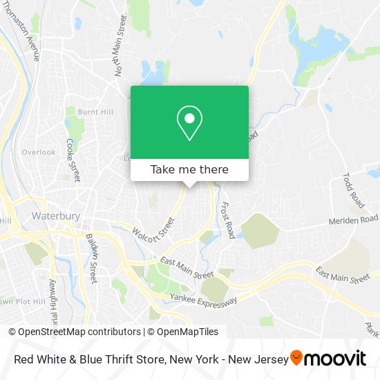 Mapa de Red White & Blue Thrift Store