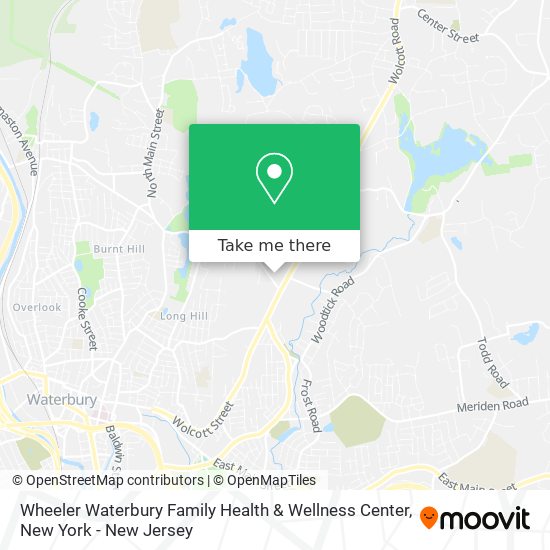 Wheeler Waterbury Family Health & Wellness Center map