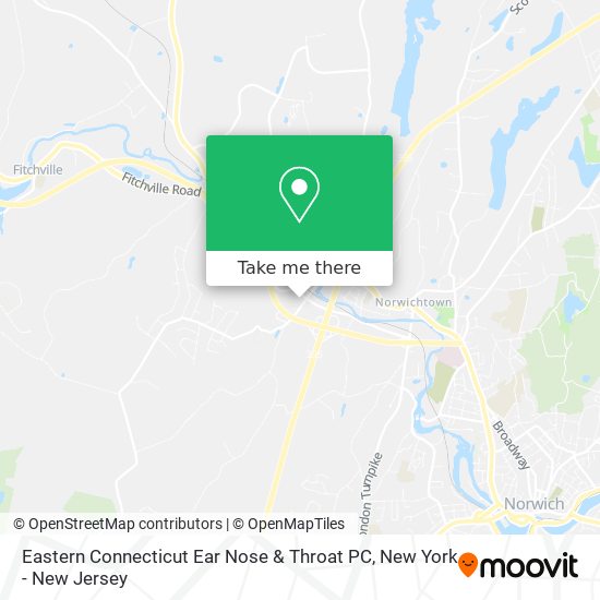 Eastern Connecticut Ear Nose & Throat PC map