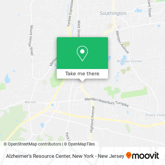 Alzheimer's Resource Center map