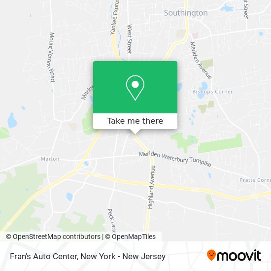 Fran's Auto Center map