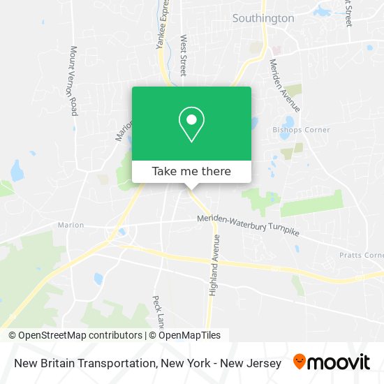 New Britain Transportation map