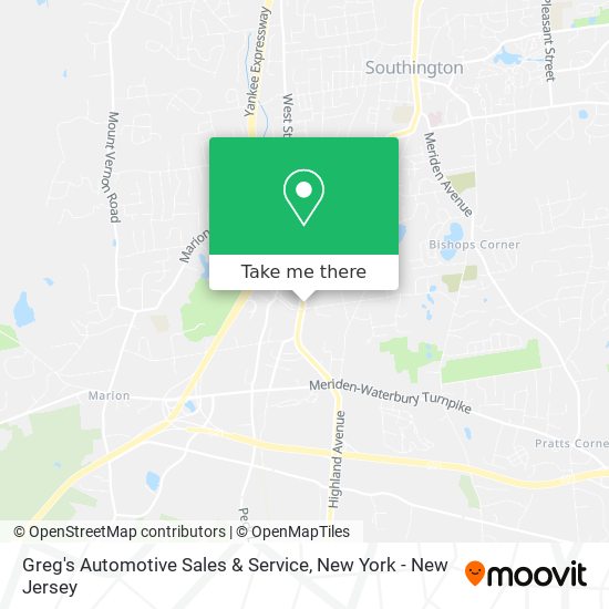 Greg's Automotive Sales & Service map