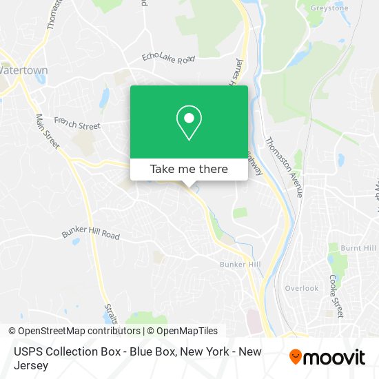 USPS Collection Box - Blue Box map