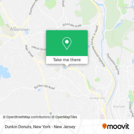 Dunkin Donuts map