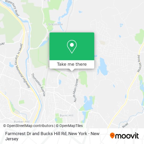 Farmcrest Dr and Bucks Hill Rd map