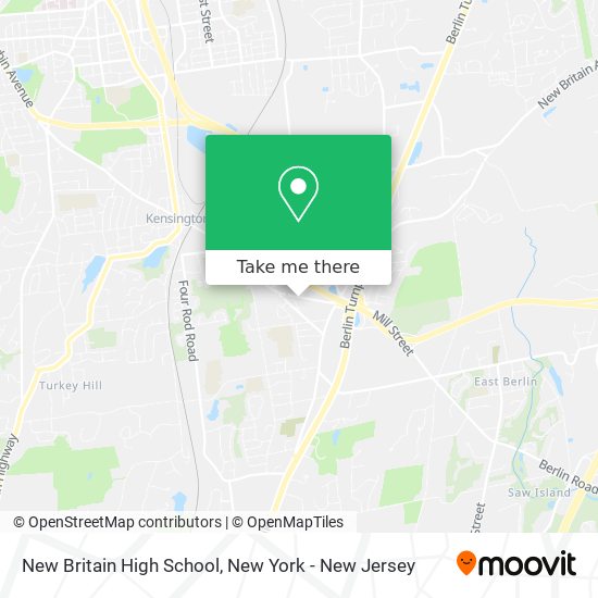 Mapa de New Britain High School