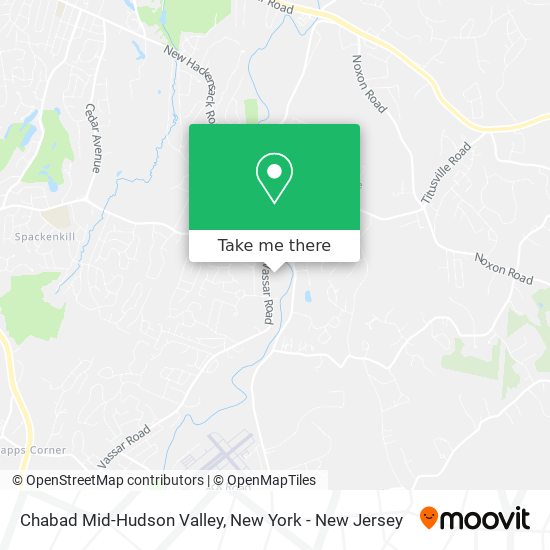 Mapa de Chabad Mid-Hudson Valley