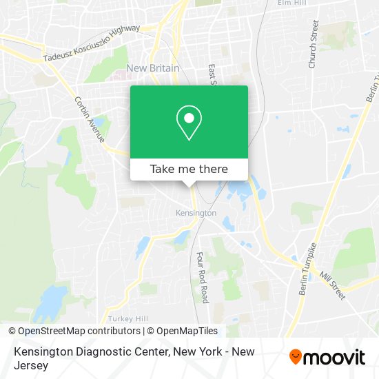 Mapa de Kensington Diagnostic Center