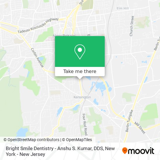 Bright Smile Dentistry - Anshu S. Kumar, DDS map