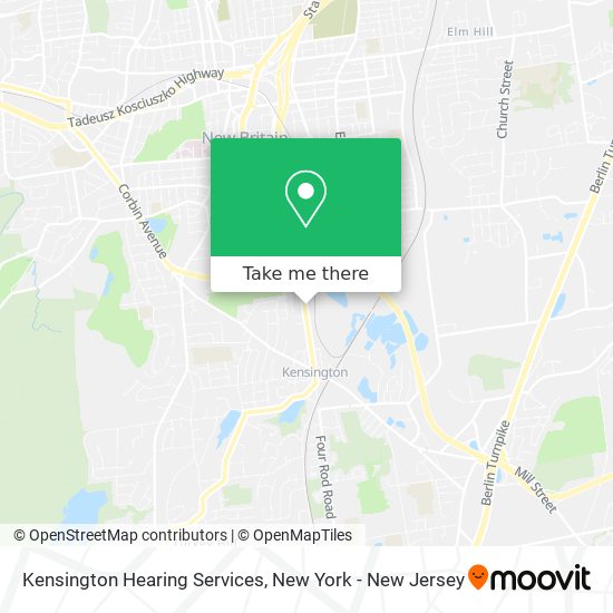 Kensington Hearing Services map