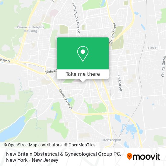 New Britain Obstetrical & Gynecological Group PC map