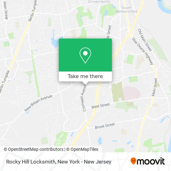 Rocky Hill Locksmith map
