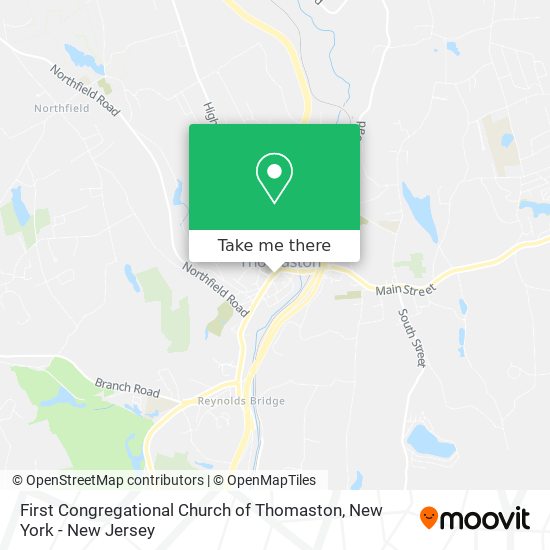 First Congregational Church of Thomaston map